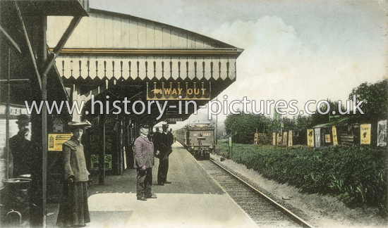 Bowes Park Station, Bowes Park, London. c.1910.